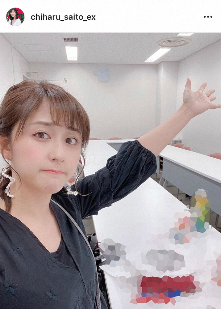 【画像・写真】テレ朝・斎藤ちはるアナ　1人きりの楽屋写真「結構寂しいです…」