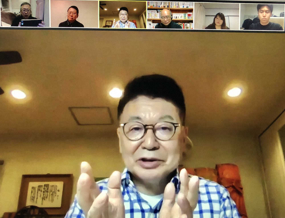 【画像・写真】生島ヒロシ　リモート会議で母校・法大生らにエール「ピンチはチャンス！」