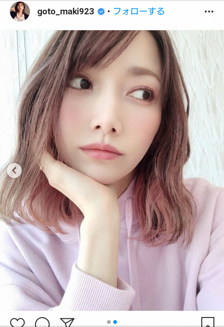 【画像・写真】後藤真希　ピンクヘア“変身”に「似合う」「髪色も髪型もすごくいいー」