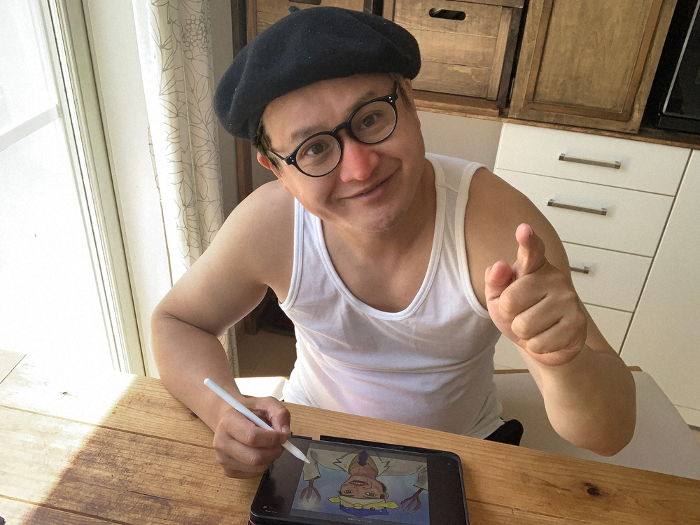 【画像・写真】【アマビエ・チャレンジ】「ガリットチュウ」福島善成　魚と人間と鳥の融合、ならば…