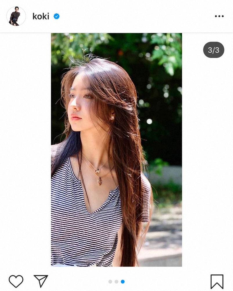 【画像・写真】Koki，　Cocomi撮影のナチュラルショット披露　フォロワー300万人突破に感謝