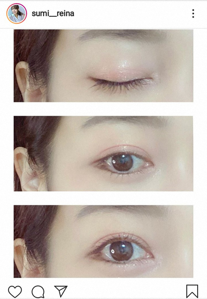 【画像・写真】鷲見玲奈アナ　目元くっきりアイメイク披露　拡大画像に反響「きれいな二重」「大人の色気が…」