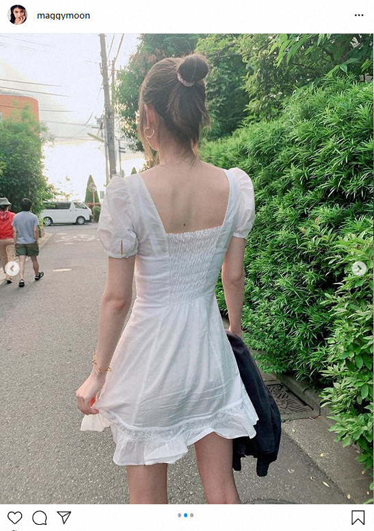 【画像・写真】想像力をかき立てられるマギーの純白ワンピ姿にフォロワー騒然