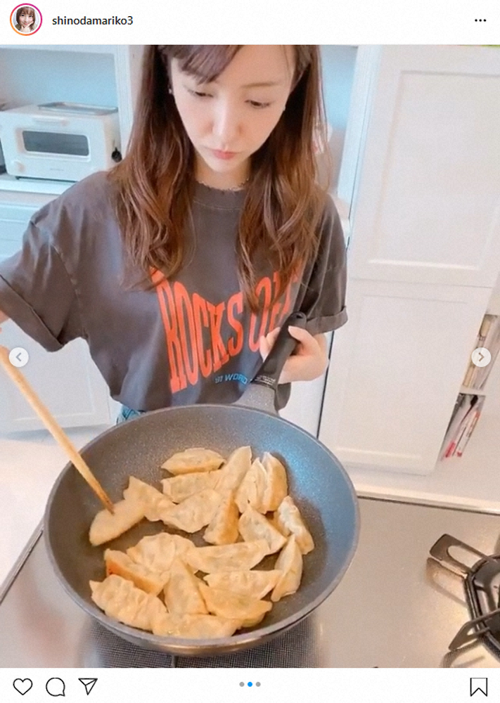 【画像・写真】篠田麻里子　餃子料理の家政婦“チントモ”に感謝　ファンはビックリ「なんて贅沢な家政婦さん」