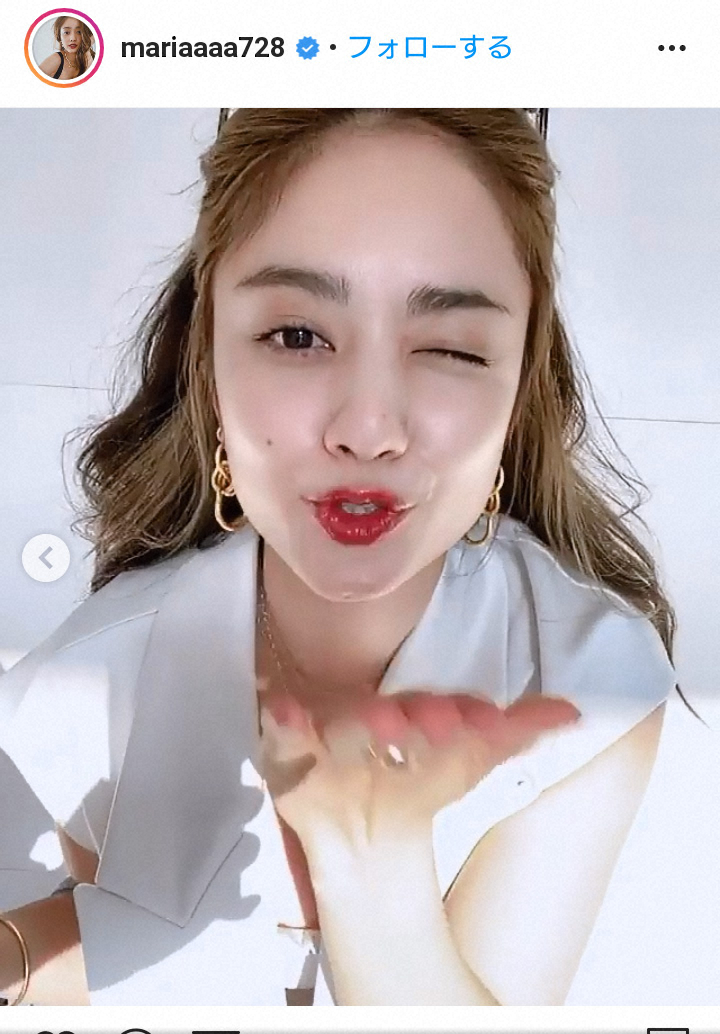 【画像・写真】谷まりあ　投げキッス動画公開にファン「いいオンナ」「可愛すぎる」