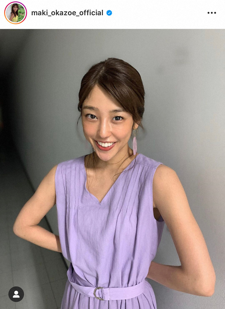 【画像・写真】岡副麻希アナ“夏ワンピ姿”に反響「爽やかスッキリ」「大人っぽい」「エンジェル」