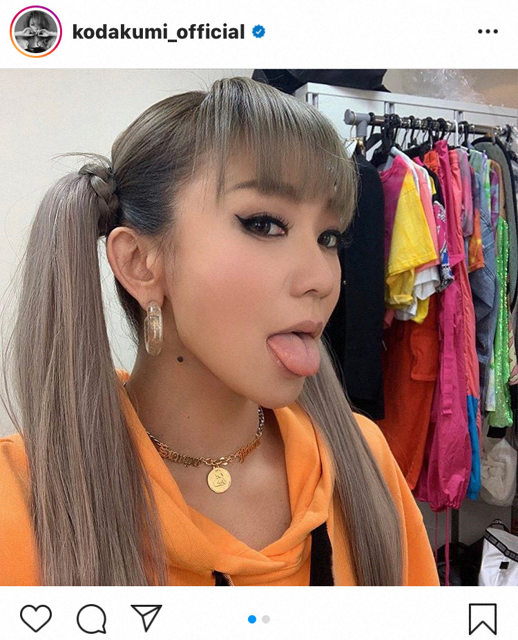 【画像・写真】倖田來未がツインテール＆ベロ出しショット！ネット「激きゃわ」「似合ってる」