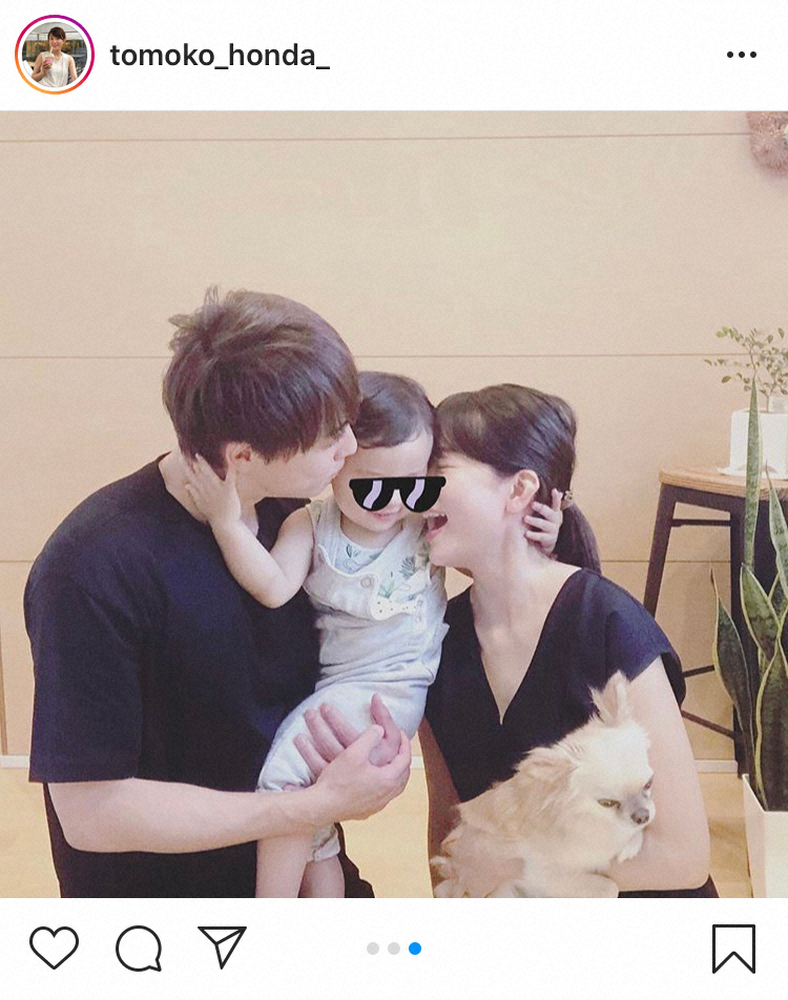 【画像・写真】本田朋子　夫・五十嵐圭と結婚7周年　長男との幸せ家族ショット公開「子は鎹と言いますが」