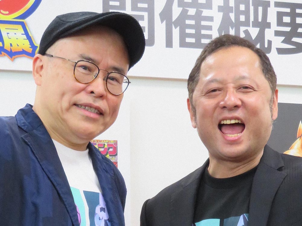 「ゆでたまご」の中井義則氏（左）と嶋田隆司氏