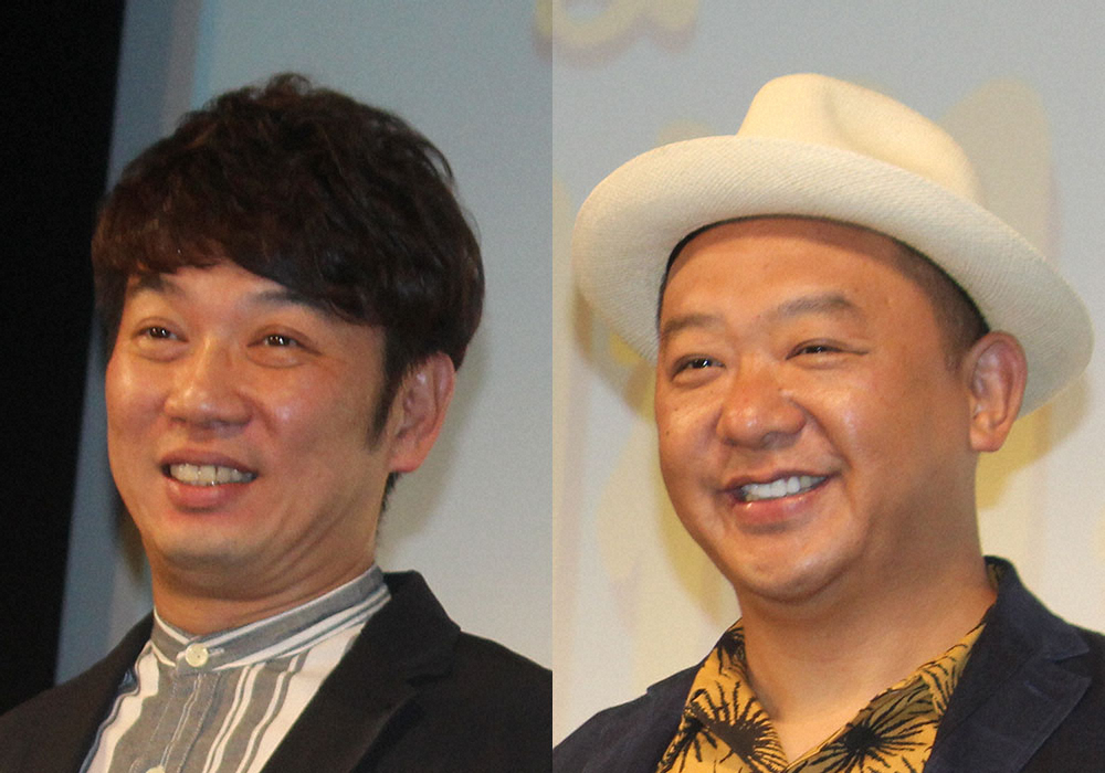お笑いコンビ「TKO」の木本武宏（左）と木下隆行