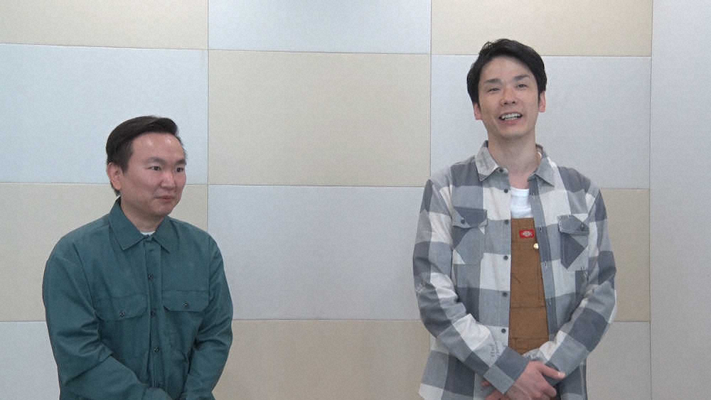 MBSテレビ「卒業RECORD　＃ソツレコ」でMCを務めるかまいたち・山内健司（左）、濱家隆一