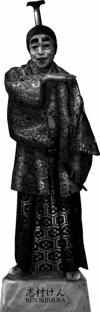 志村けんさんの銅像のイメージ