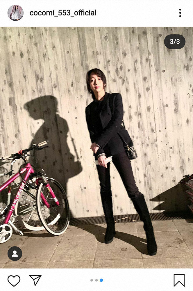 【画像・写真】工藤静香　裏表逆!?ユニークなパンツ姿も「お似合い」の声　長女Cocomiもブラックコーデ披露