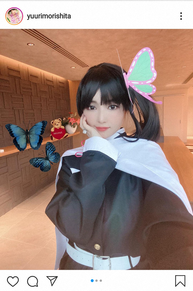 【画像・写真】森下悠里「鬼滅の刃」胡蝶しのぶや栗花落カナヲに次々変身！ファン絶賛「リアルしのぶさん」