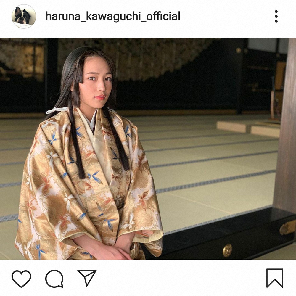 【画像・写真】川口春奈　帰蝶のオフショット公開　代役発表からちょうど1年、輝く美しさに絶賛の声