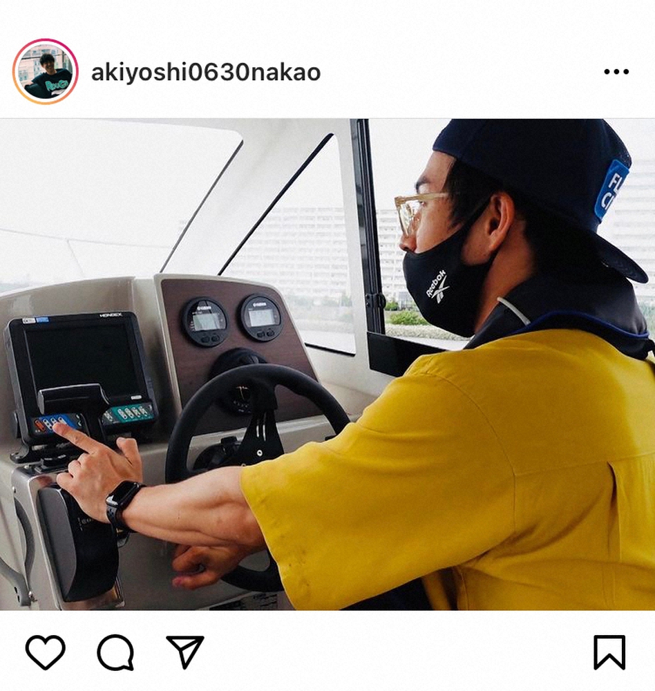 【画像・写真】中尾明慶　小型船舶二級の免許取得を報告　船YouTubeの提案にも前向き「そんな企画もできたら」