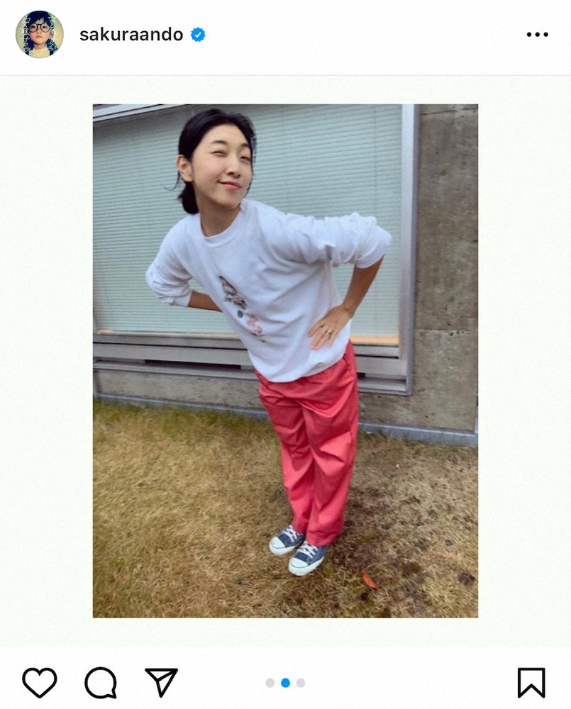 【画像・写真】安藤サクラ「失敗」“三十路ウィンク”披露　ネット反響「表情可愛すぎます」