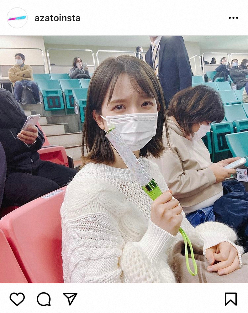【画像・写真】弘中綾香アナ「思わず涙」卒コンにマスク姿＆ペンライトで参戦　「マスク美人」「きゅんです！」