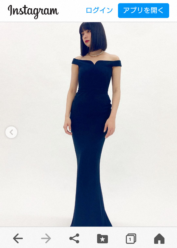 【画像・写真】池田エライザ　“美クビレ”オフショルダー黒ドレス姿公開に9万以上の「いいね！」