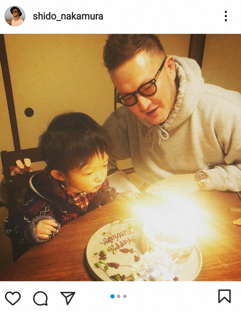 【画像・写真】中村獅童、3カ月ぶり投稿で息子の誕生日報告「お久しぶりです」
