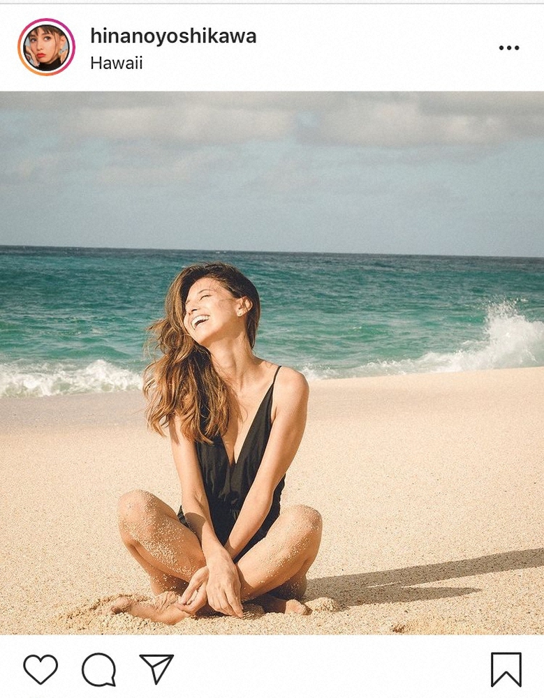 【画像・写真】吉川ひなの　誕生日は大胆な水着でビーチへ「41歳も楽しみます」