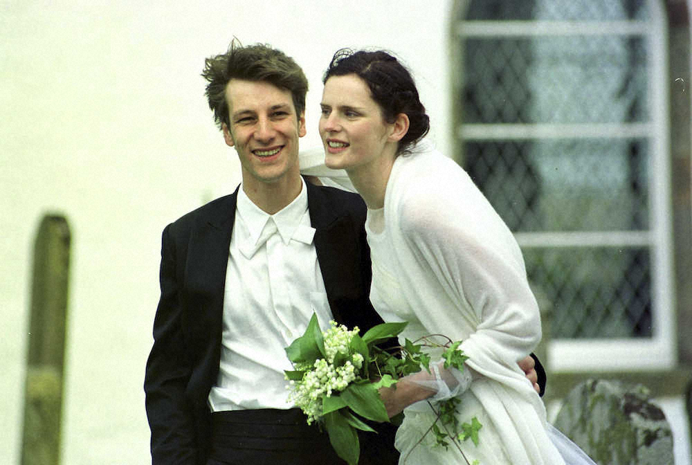 99年にデビッド・ラスネット氏と結婚したステラ・テナントさん（AP）