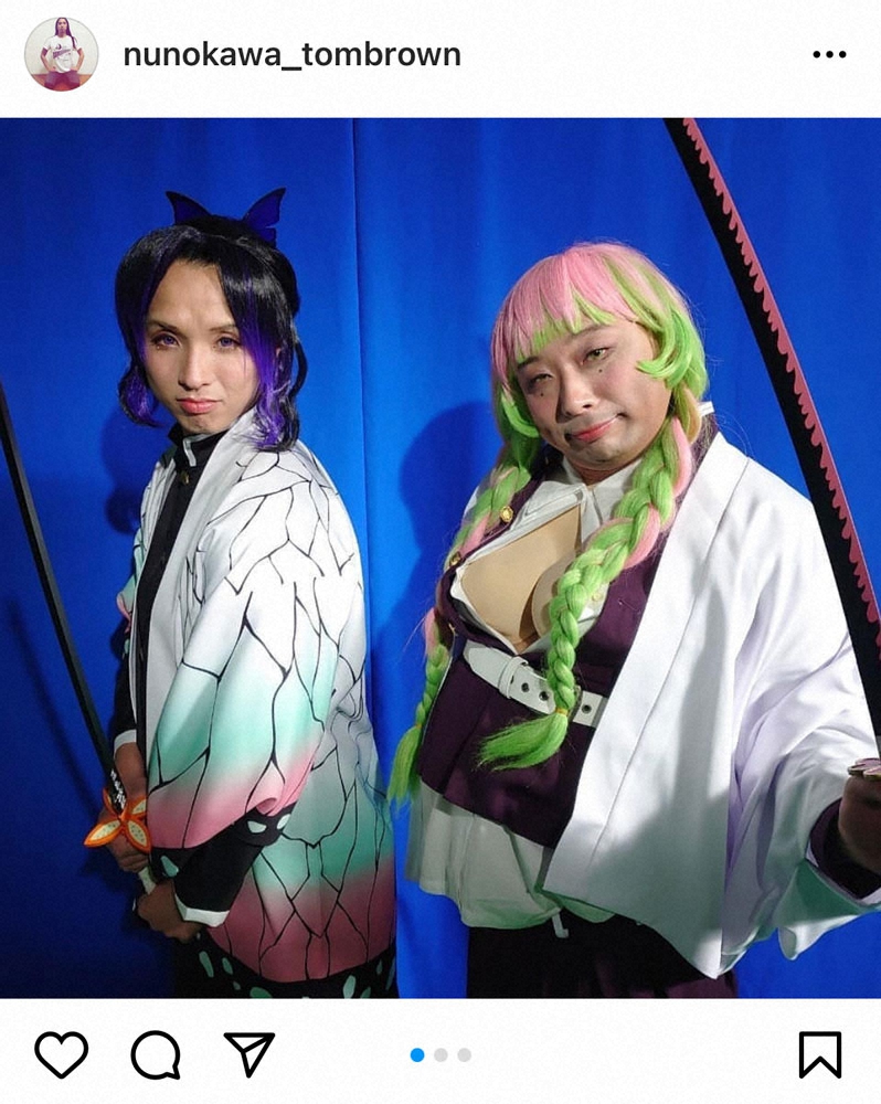 【画像・写真】「トム・ブラウン」が鬼滅「胡蝶しのぶ」と「甘露寺蜜璃」コスプレに「何かがちが～う」の声
