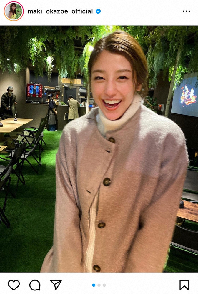 【画像・写真】岡副麻希「にこにこ」“ニューイヤー・スマイル”にファン反響「最高」「今年も頑張れそう」