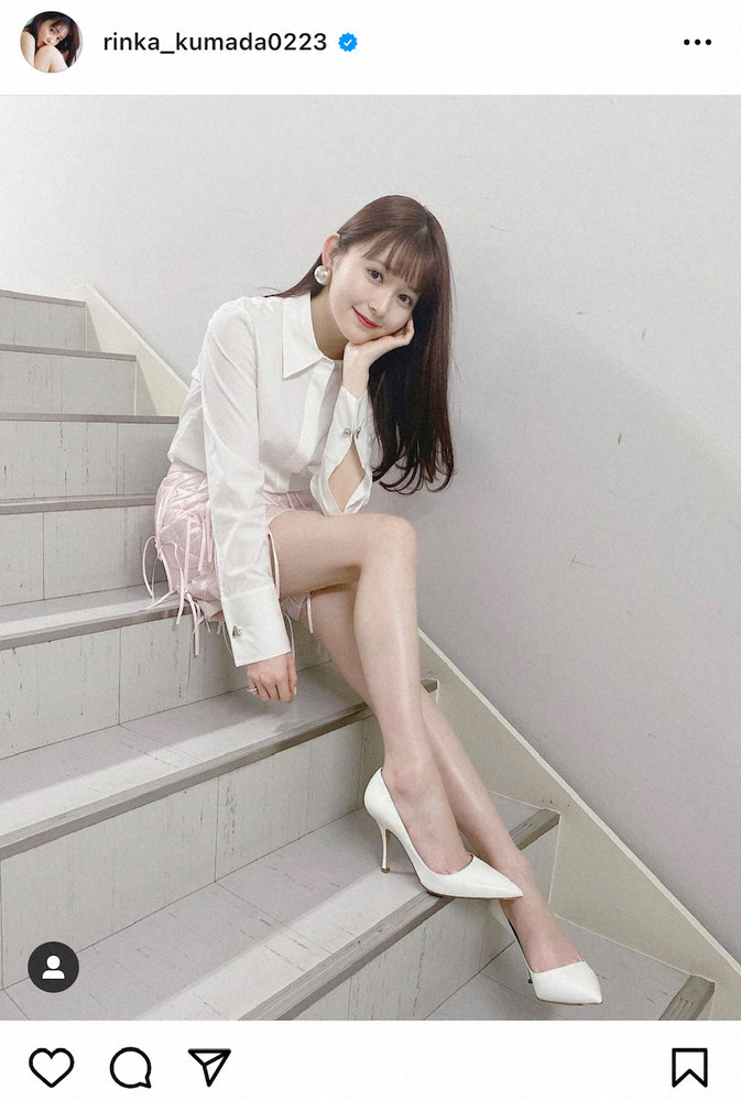 【画像・写真】久間田琳加　“りんか丈”な美脚披露にファンうっとり「脚、長っ」「圧倒的」