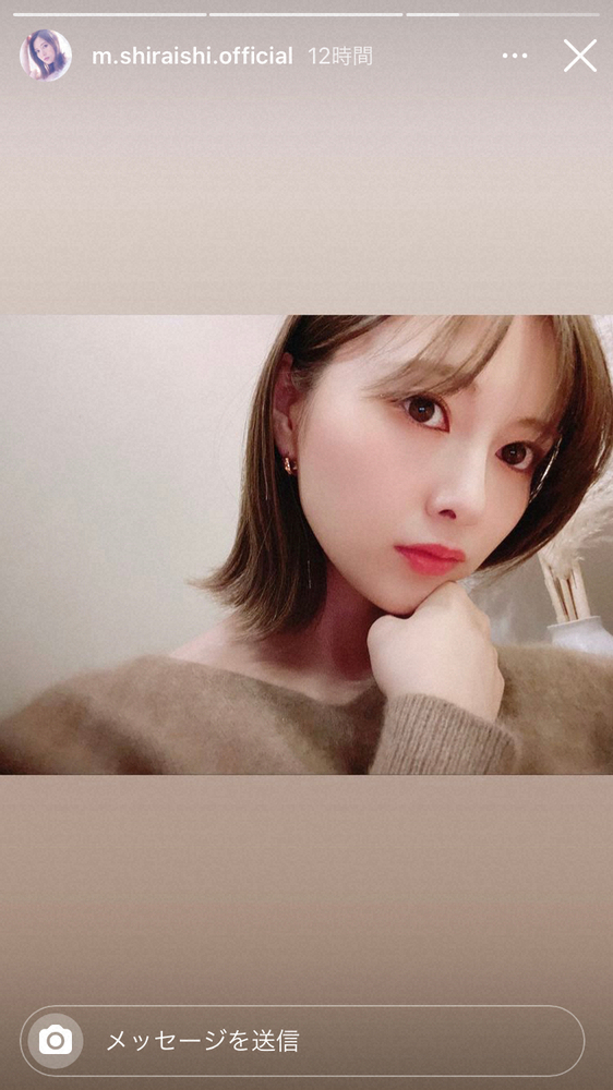 【画像・写真】白石麻衣　バッサリ！ショートボブ披露　ファンも驚き「こんなに切ったのか」「破壊力エグい」