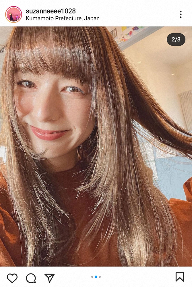 【画像・写真】スザンヌ　2年ぶりに前髪カット「フレッシュな気持ちに」　ファンも驚き「誰かと思ったー!!」