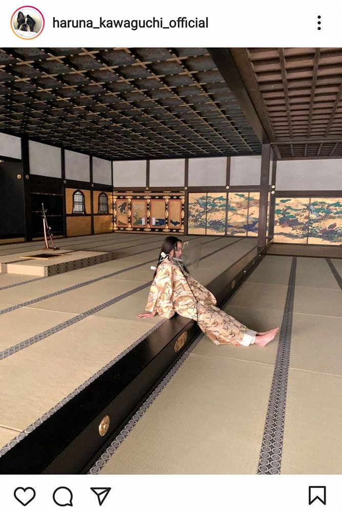 【画像・写真】帰蝶様メッチャくつろいでる…川口春奈「麒麟がくる」完結で“お宝”オフショット公開