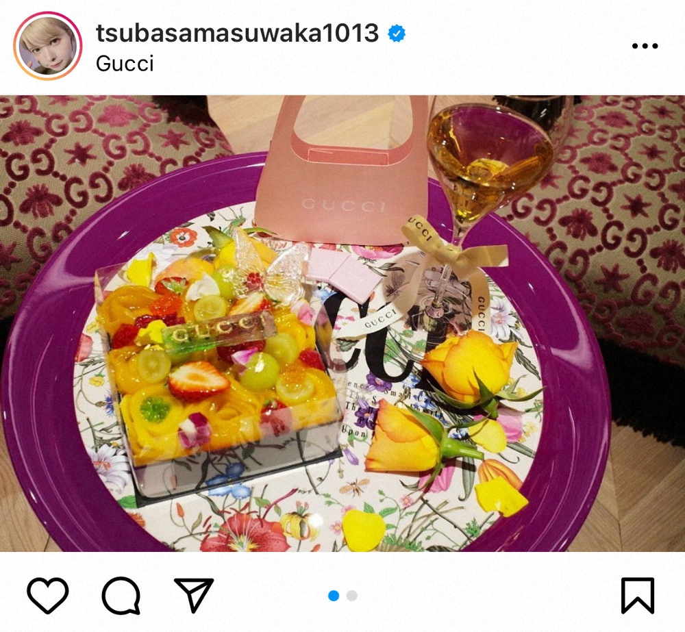 【画像・写真】益若つばさ　幻の“GUCCIケーキ”にフォロワーも驚き「宝石みたい」「美しい色彩」