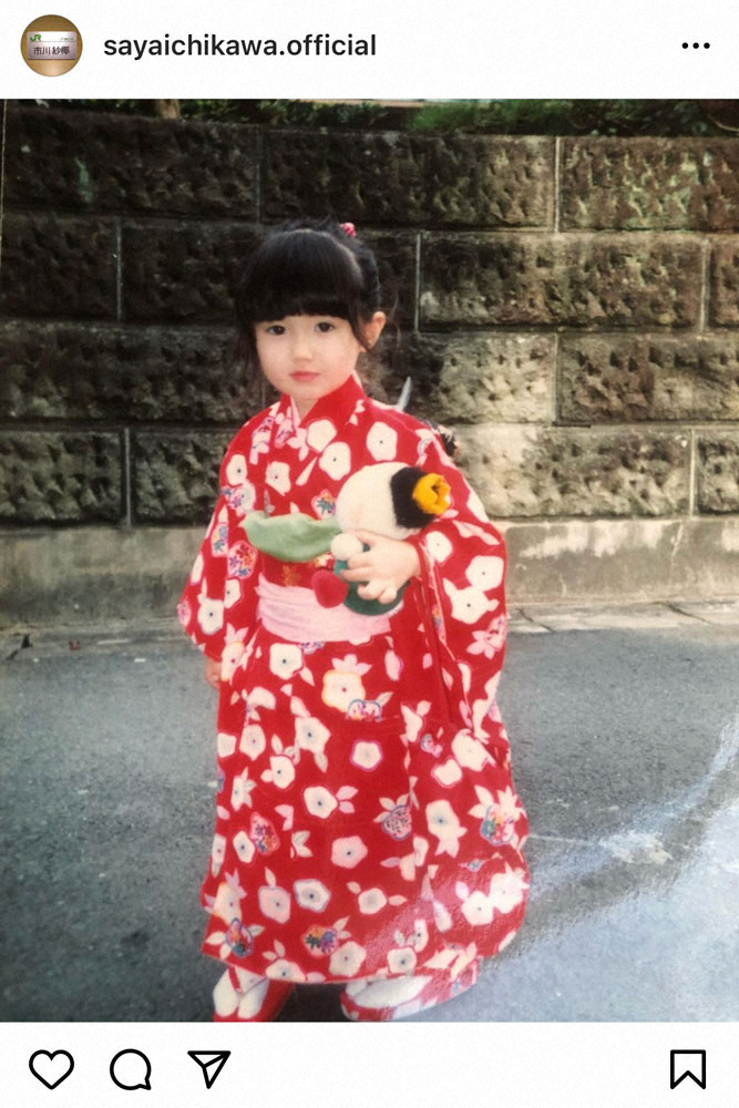 【画像・写真】34歳になった市川紗椰の幼少期「90年代」写真投稿にフォロワー「目元がそっくり」「天使」