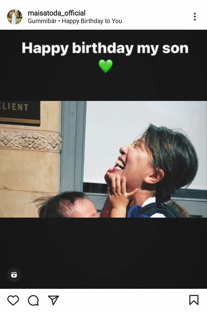 【画像・写真】里田まい　長男の5歳誕生日を動画でお祝い　おしゃれ遠ざかっても「そこにあなたがいて幸せ」に共感の声