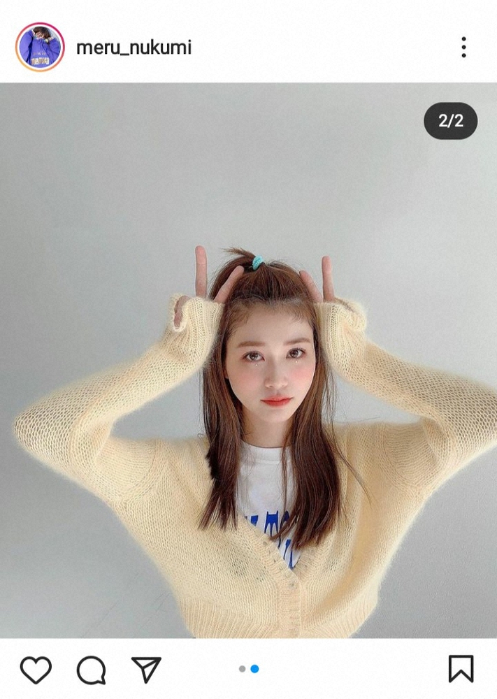 生見愛瑠公式インスタグラム Meru Nukumi より スポニチ Sponichi Annex 芸能