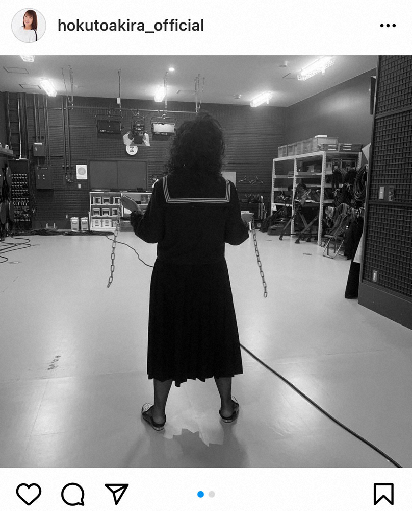 【画像・写真】北斗晶　チェーン持ったスケバン姿にフォロワー絶賛「これ以上似合ってる人はいない」