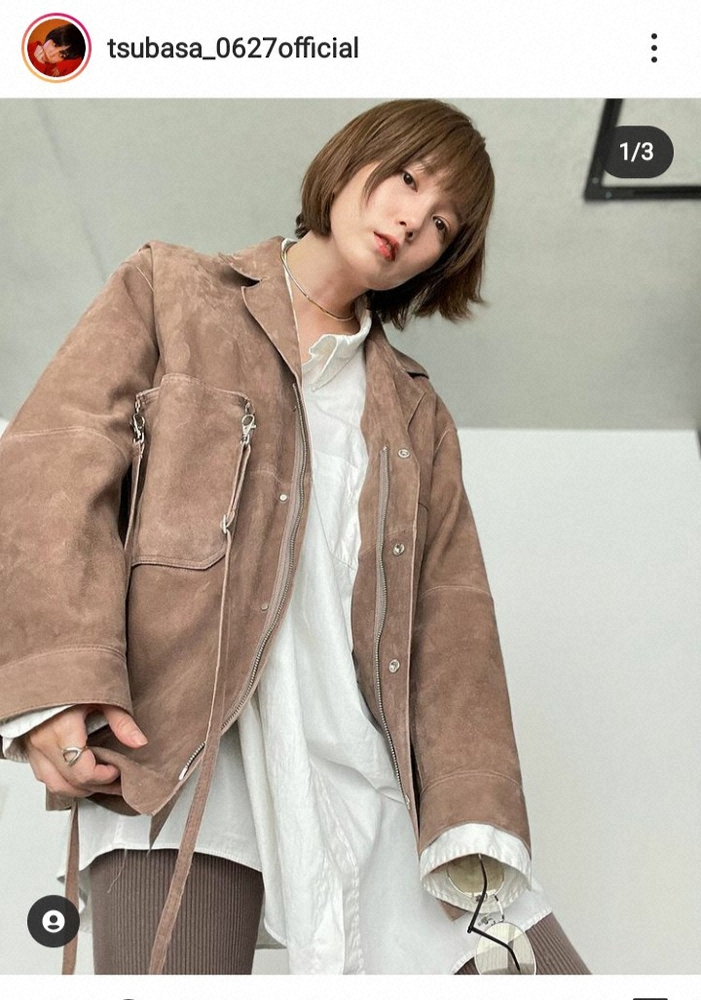 【画像・写真】本田翼　メンズジャケット＆サングラスの“ワイルドコーデ”に「イケメン」「アランドロン」の声