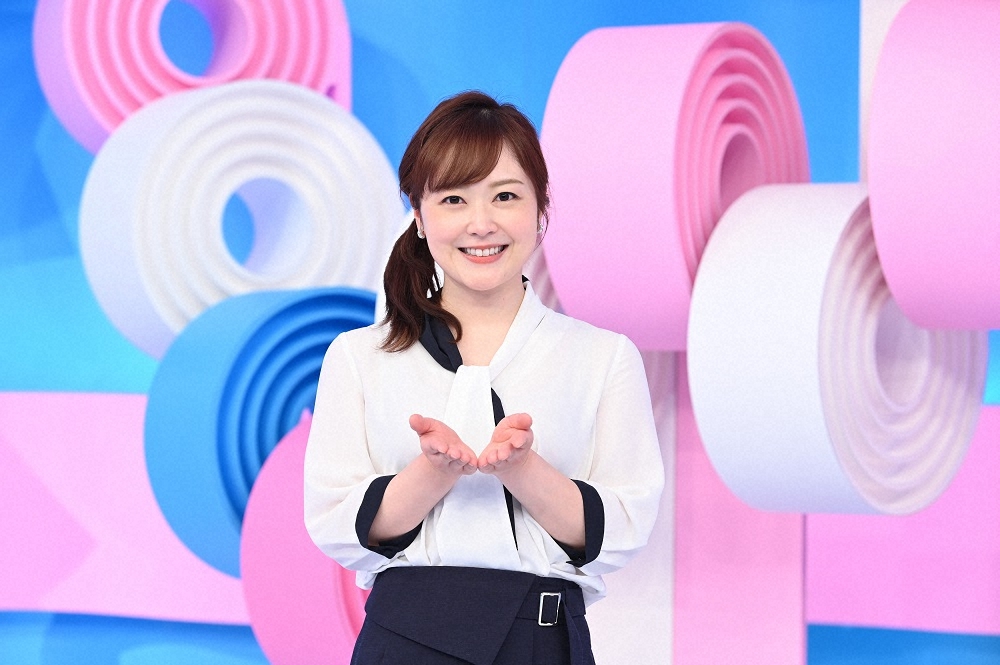 総合司会に就任した朝の情報番組「ZIP！」の初回放送を終えた水卜麻美アナウンサー（C）日本テレビ