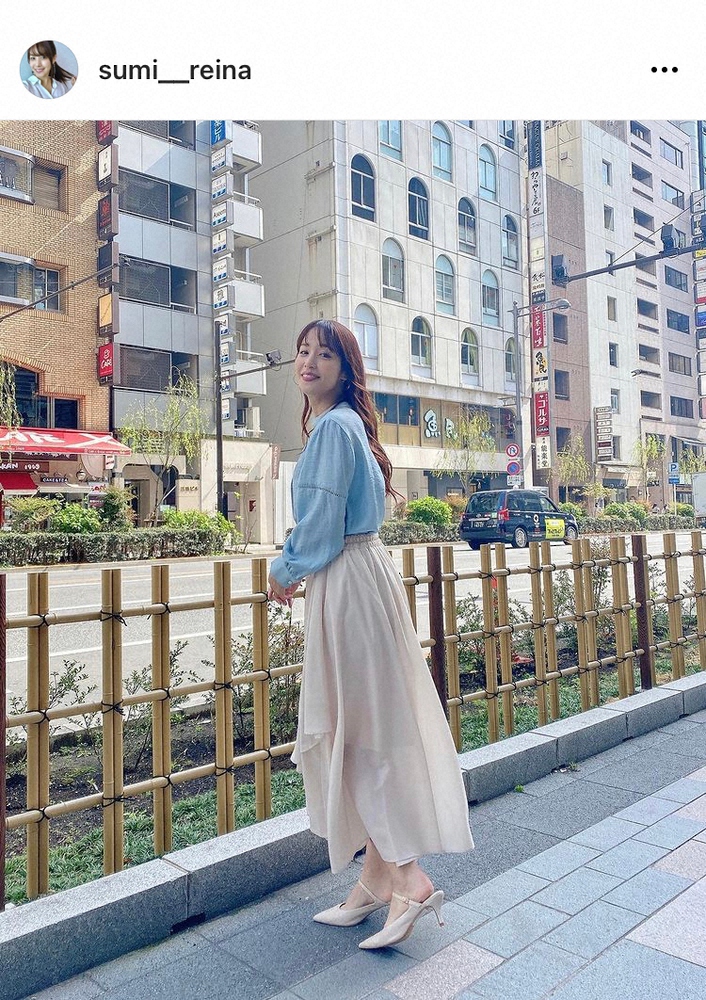 【画像・写真】鷲見玲奈　フリー転身から1年…さわやかコーデで心境　「可愛い～」「素敵です」