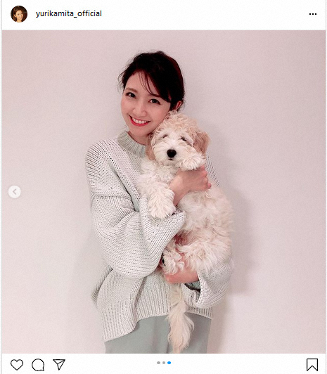 【画像・写真】フジ三田友梨佳アナ　満面の笑顔「この春から家族が増えました」　永島アナ「かわいすぎます」