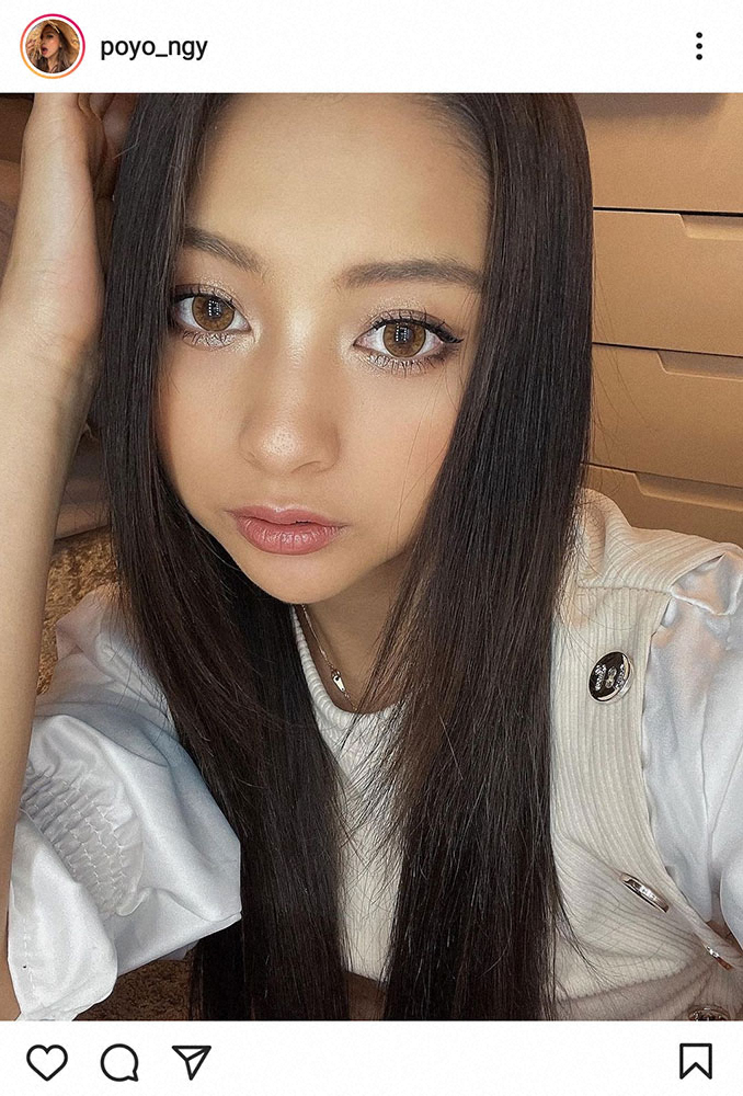【画像・写真】ゆきぽよ　黒髪ストレートヘア＆“自まつ”姿投稿「1つずつ頑張って行きます」