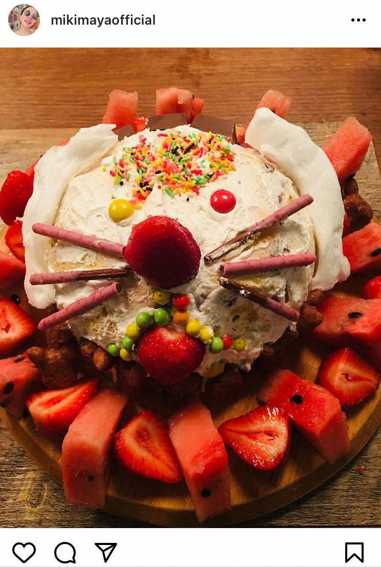 【画像・写真】真矢ミキ　7歳の姪とケーキ作り　フォロワー「こんなに可愛いケーキを見たことない」