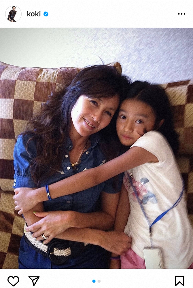 【画像・写真】Koki，「世界で最高のお母さん」工藤静香の誕生日祝福!　幼少期の仲睦まじい母娘ショットに「美しい」