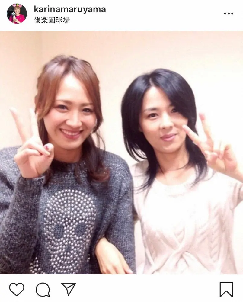 【画像・写真】丸山桂里奈　井森美幸と10年前の“めちゃ鬼若い”ツーショット披露　「井森さん変わらな過ぎ!」の声