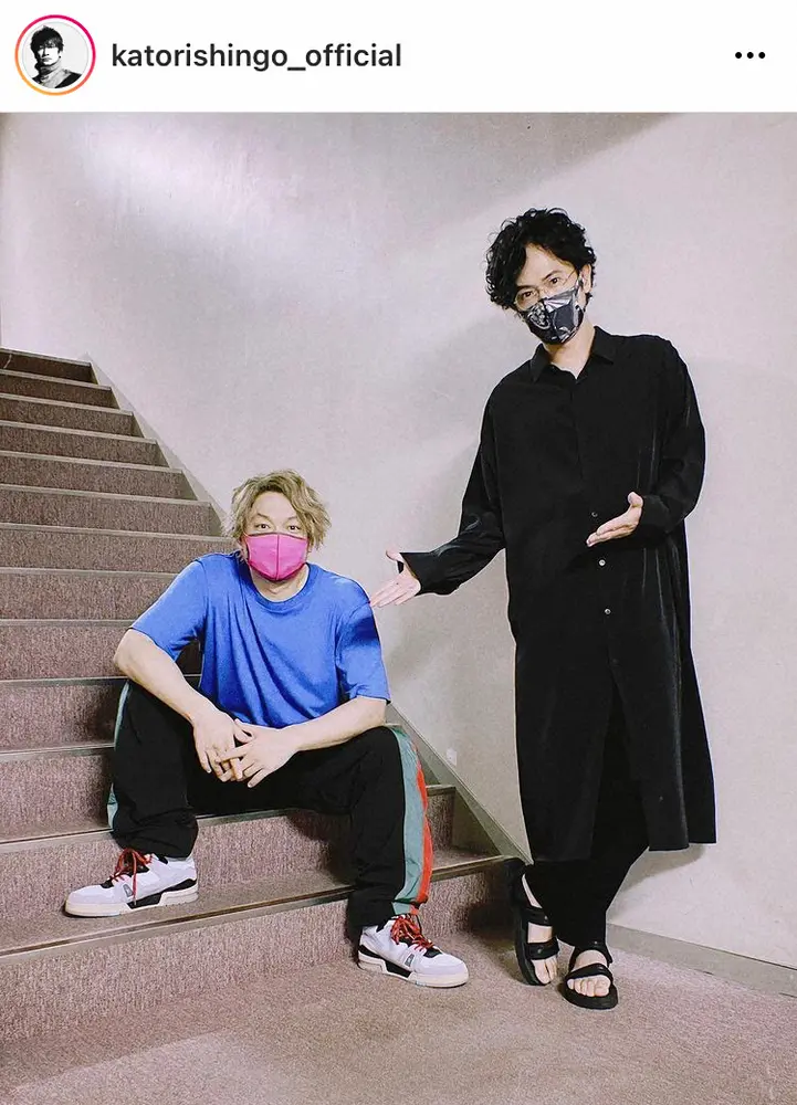 【画像・写真】香取慎吾　稲垣吾郎の観劇にうれし涙「こんな時がくるとは」　2ショット公開にファン歓喜