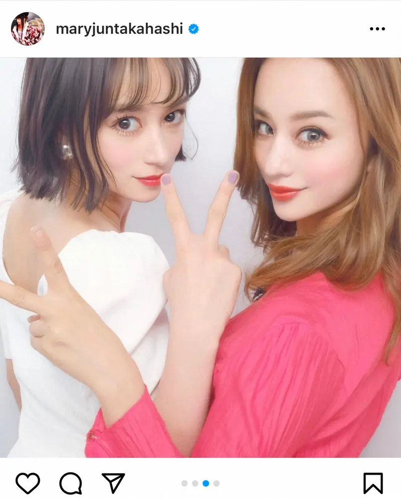 【画像・写真】高橋メアリージュン　妹・ユウとのすごすぎる姉妹プリクラ公開！ファン「美しすぎる」