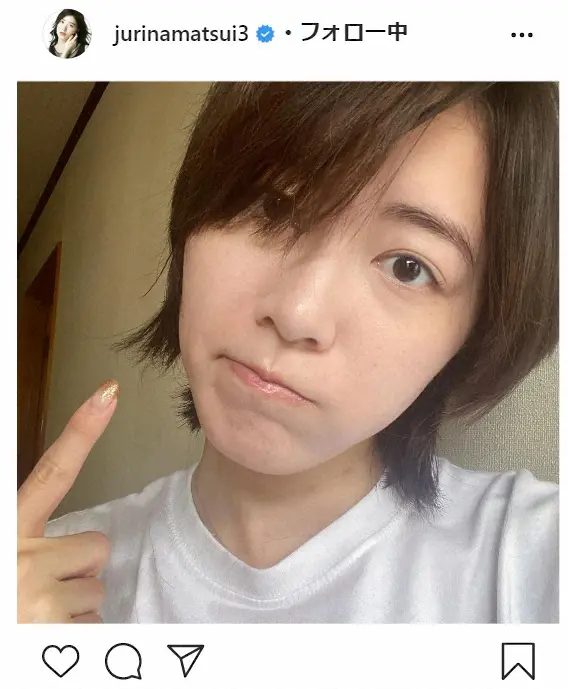 【画像・写真】松井珠理奈、すっぴん×ショート姿を公開！ファン反応は「かわいい」「イケメン」