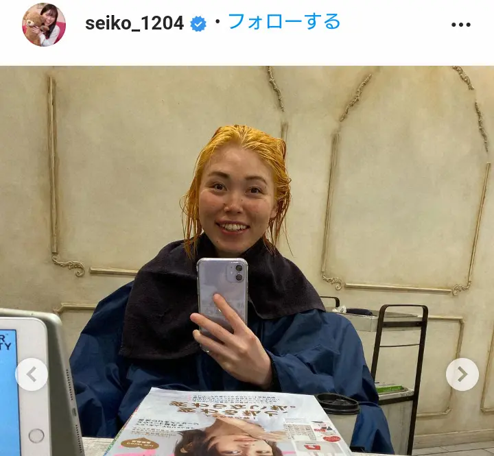 【画像・写真】尼神・誠子「キングに憧れて」華麗にイメチェン！金髪ショートヘアに「お似合いですね」