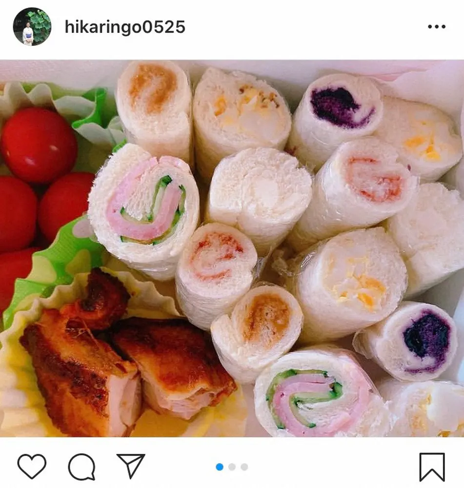 【画像・写真】石田ひかり　お手製“くるくるサンドイッチ”披露　彩りも豊か「どれもおいしそう」の声